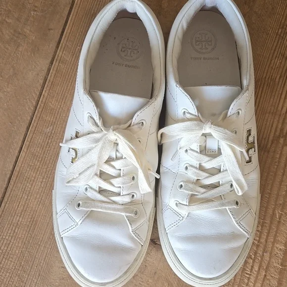 Tory Burch Classic White Casual Sneakers - Picture 3 of 6
